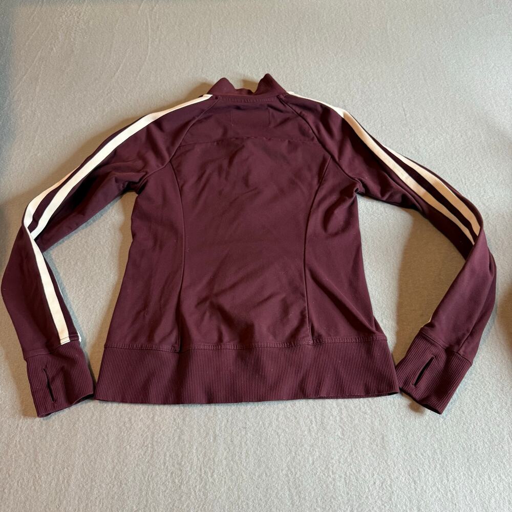 Athleta Women's Retro Style Circa Full Zip Track Jacket in Antique Burgundy - XS - Picture 9 of 11